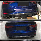 Audi A5 2016–2025 Achterbumper diffuser V2 (voor S-Line 2016-2020, carbon) foto 6