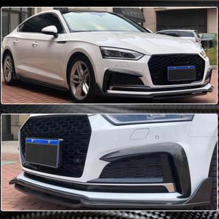 Frontlip voorbumper Lip V2 (voor S-Line 2021-2025, carbon) foto 3