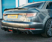 Audi A5 2016–2025 Achterbumper diffuser V1 (voor S-Line 2016-2020, carbon) foto 8