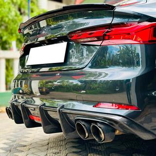 Achterbumper diffuser V1 (voor S-Line 2016-2020, carbon) foto 3