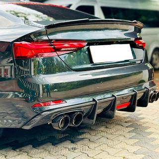 Achterbumper diffuser V1 (voor S-Line 2016-2020, carbon) foto 4