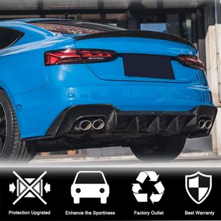 Achterbumper diffuser V1 (voor S-Line 2021-2025, carbon) foto 3