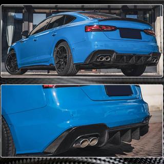Achterbumper diffuser V1 (voor S-Line 2021-2025, carbon) foto 4