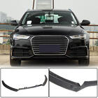 Audi A6 C7 2011–2017 Carbon V2 frontbumper lip (voor S-Line 2014-2018) foto 1