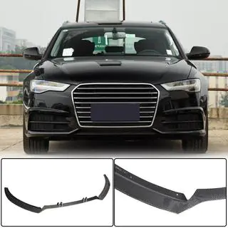 Carbon V2 frontbumper lip (voor S-Line 2014-2018) foto 1