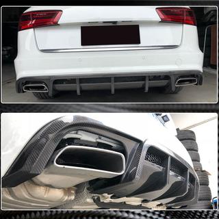 Achterbumper diffuser (voor S-Line Avant 2014-2018, Carbon) foto 4