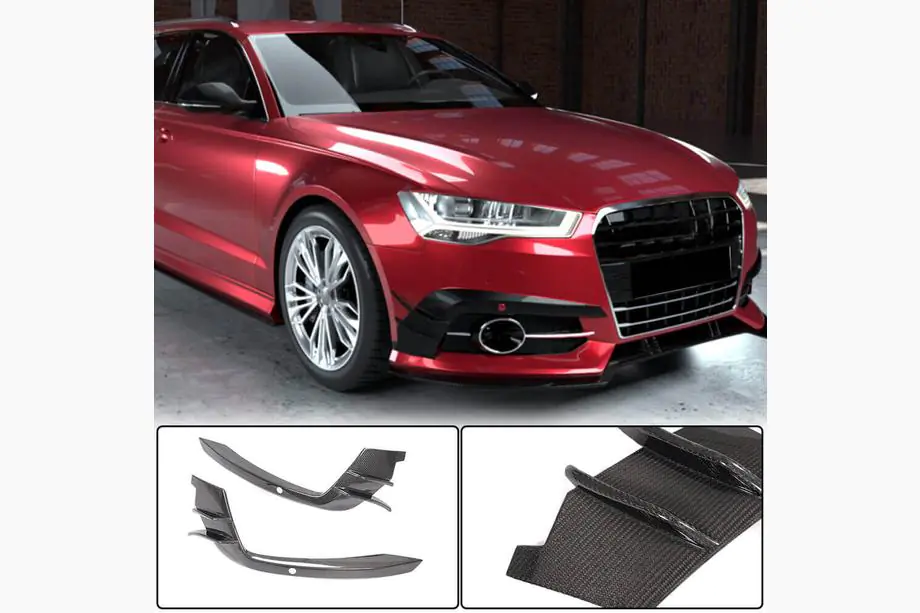 Audi A6 C7 2011–2017 Carbon mistlampafdekkingen (voor S-Line 2014-2018) Image