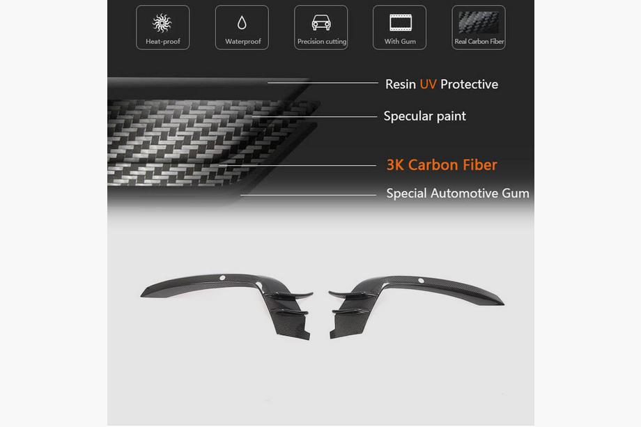 Audi A6 C7 2011–2018 Carbon mistlampafdekkingen (voor S-Line 2014-2018) Foto 4