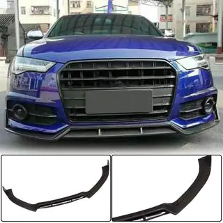 Front bumper lip Carbon V1 (voor S-Line 2014-2018) foto 1