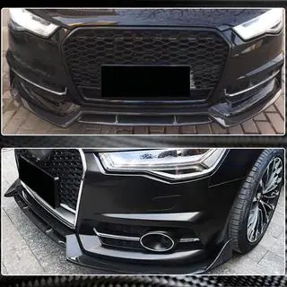 Front bumper lip Carbon V1 (voor S-Line 2014-2018) foto 3