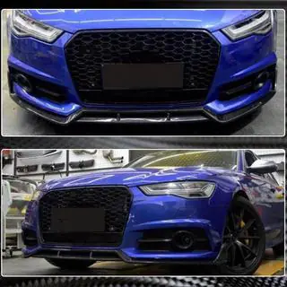 Front bumper lip Carbon V1 (voor S-Line 2014-2018) foto 4