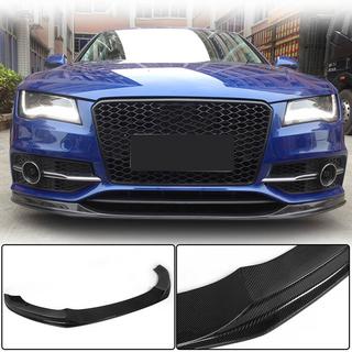 Frontbumper lip spoiler Lip V2 (voor S-Line 2010-2014, carbon) foto 1