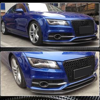 Frontbumper lip spoiler Lip V2 (voor S-Line 2010-2014, carbon) foto 3