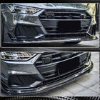 Audi A7 2018– Voorbumper lipspoiler Lip (voor S-Line 2018-2022, carbon) foto 4