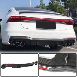 Achterbumper diffuser (voor S-Line 2018-2022, carbon) foto 1