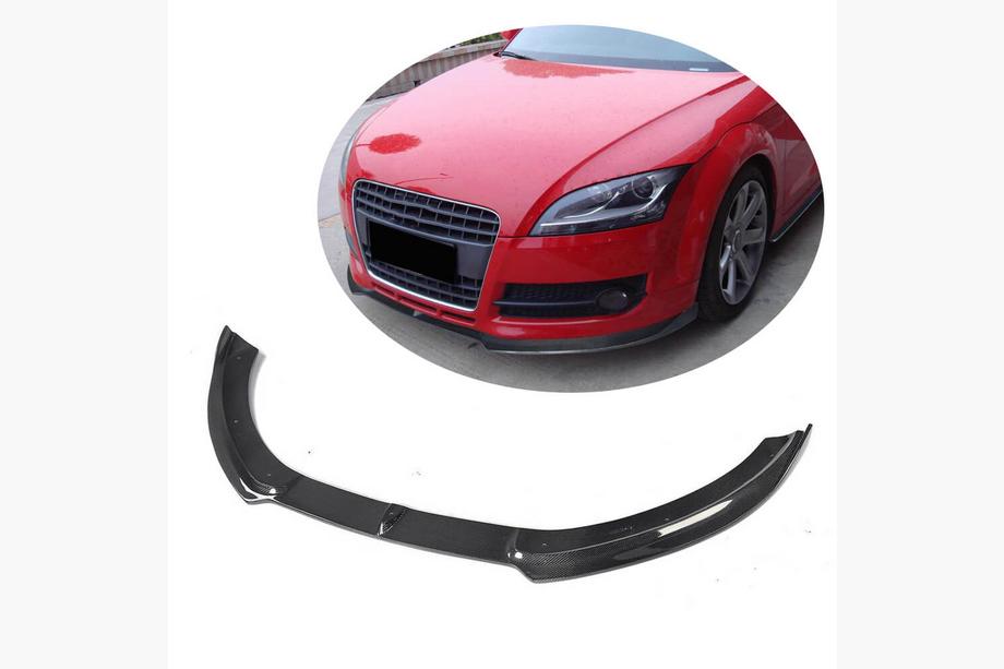 Audi TT 2006–2014 Voorbumper lipspoiler Lip V1 (2006-2010, Carbon) Image