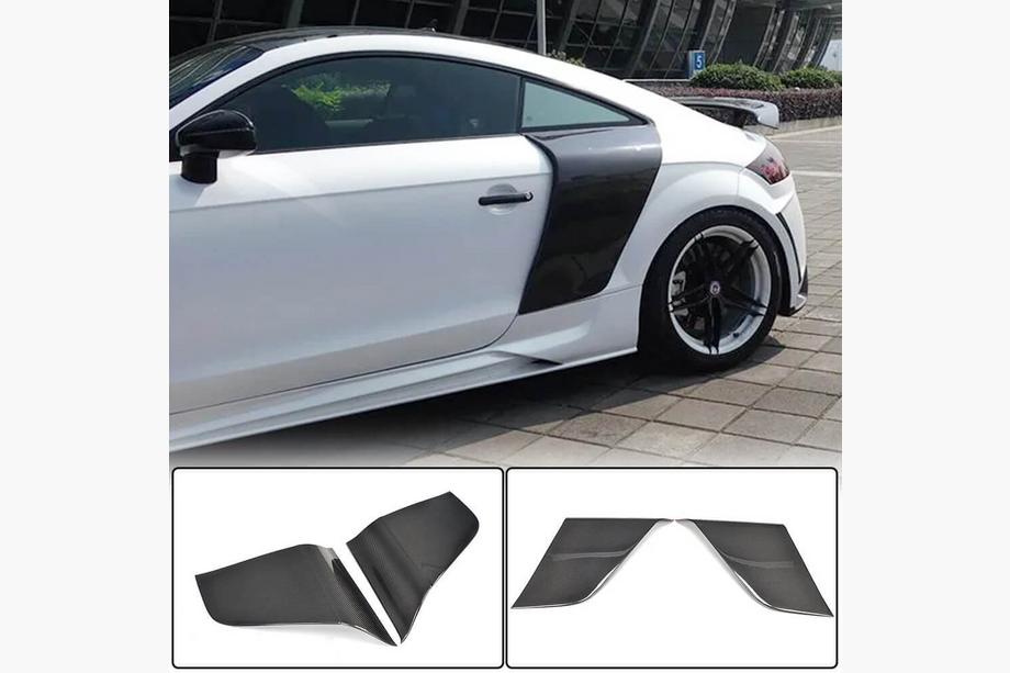 Audi TT 2006–2014 Achterkwartpaneel afdekkappen (Coupé, carbon) Foto 2