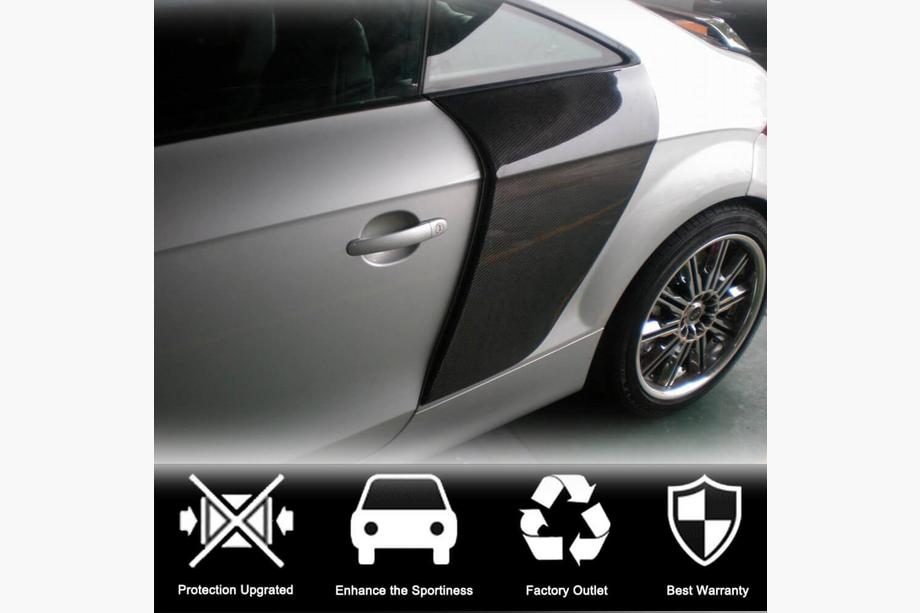 Audi TT 2006–2014 Achterkwartpaneel afdekkappen (Coupé, carbon) Foto 3