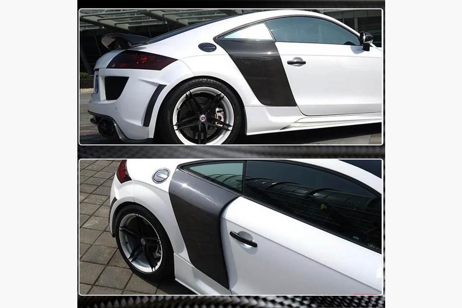 Audi TT 2006–2014 Achterkwartpaneel afdekkappen (Coupé, carbon) Foto 4