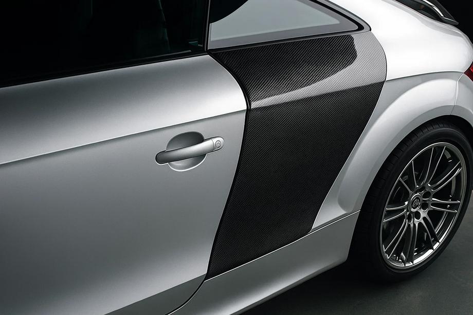 Audi TT 2006–2014 Achterkwartpaneel afdekkappen (Coupé, carbon) Foto 1