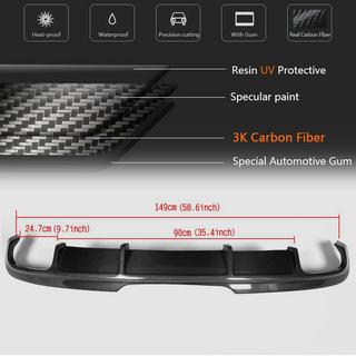 Achterbumper diffuser (carbon) foto 4