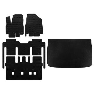 EVA automatten (complete interieurset, 8-zits, zwart) Kia Sedona 2014–2020