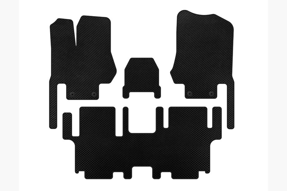 Nissan Quest 2011–2017 EVA automatten (2 rijen, 7-zits, zwart) Image