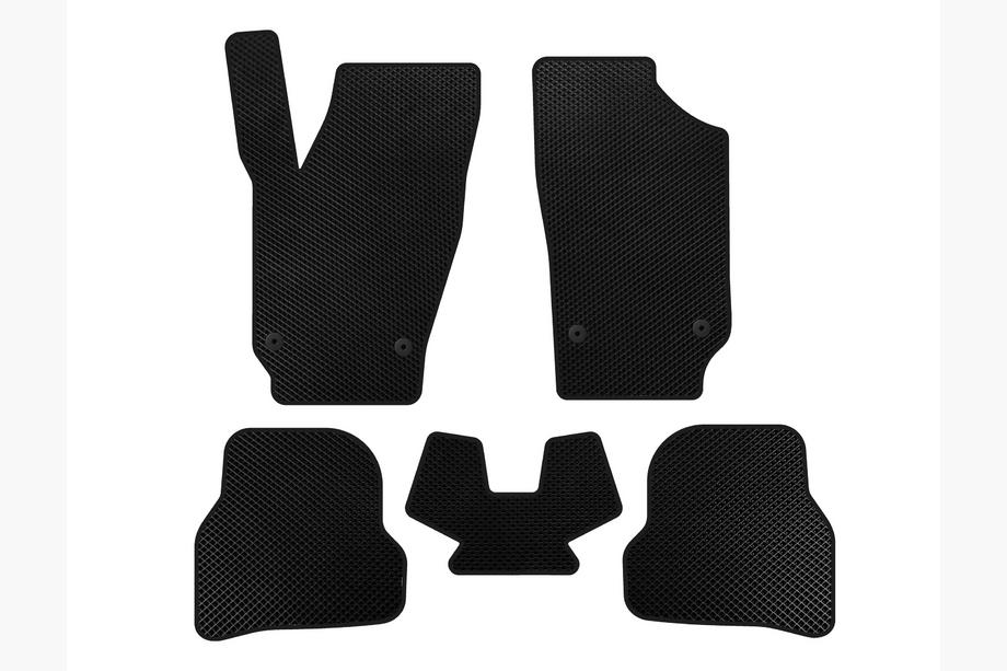 Seat Ibiza 2010–2017 EVA vloermatten (2010-2012, HB, 5-deurs, Zwart) Image