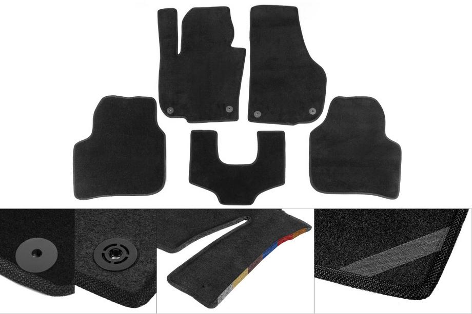 Mazda 626 1979–2002 Premium textiel automatten (zwart) Image