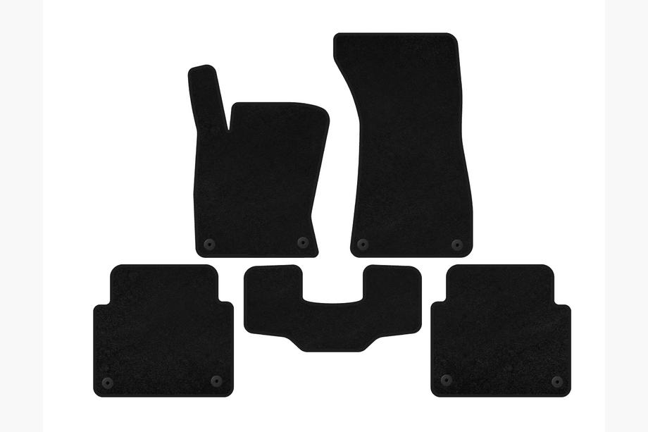 Audi A8 2002–2009 Textielen matten Premium (Short, Zwart) Image