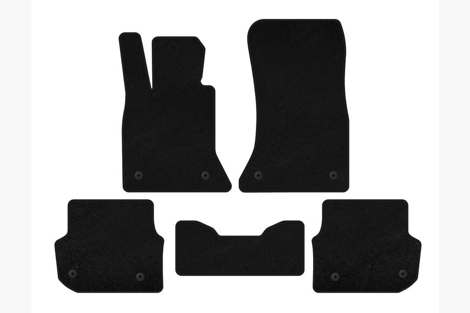 BMW 5 Serie F10/F11 2010–2016 Premium stoffen automatten (voor F-11, zwart) Image