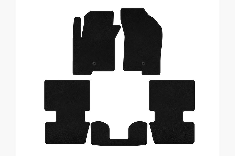 Dodge Caliber 2006–2011 Premium textielen automatten (HB, Zwart) Image
