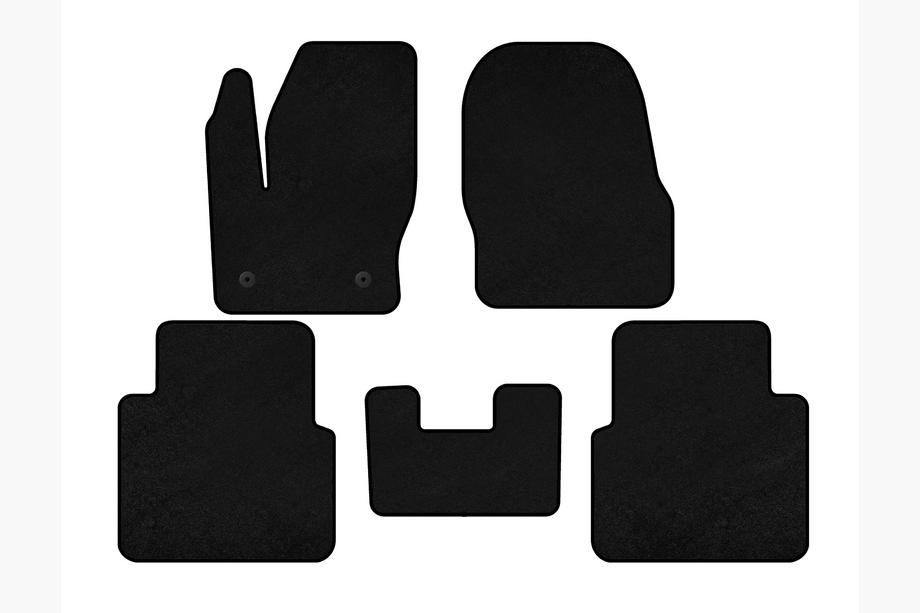 Ford Connect 2014–2021 Premium stoffen automatten (Zwart) Image