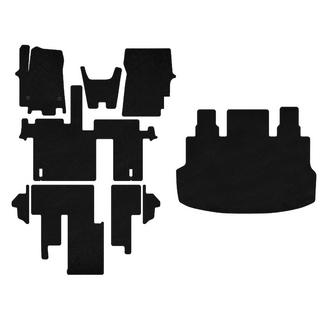 Premium textielen automatten (complete set, 1+1,5/9-zits, zwart) foto 1