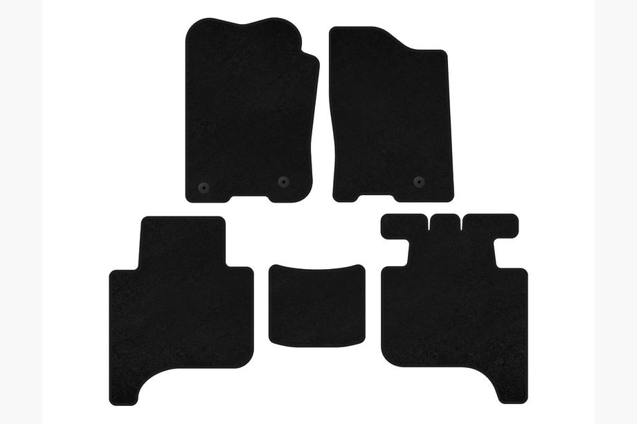 Infiniti QX56 2004–2010 Premium textiele automatten (2 rijen, 2004-2008, zwart) Image