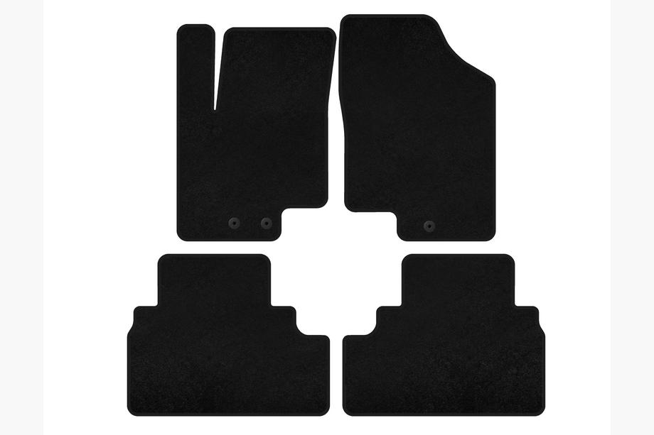 Kia Venga 2010–2019 Premium textiel automatten (zwart) Image