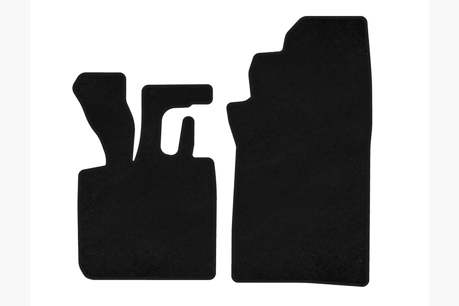 Smart 1998–2007 Premium textielen mattenset (1998-2003, Cabriolet, Zwart) Image