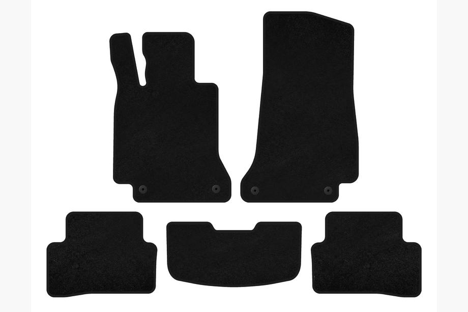 Mercedes C-klasse W205 2014–2021 Premium textielen automatten (SD, zwart) Image