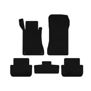 Premium textielen automatten (Coupé, Zwart)