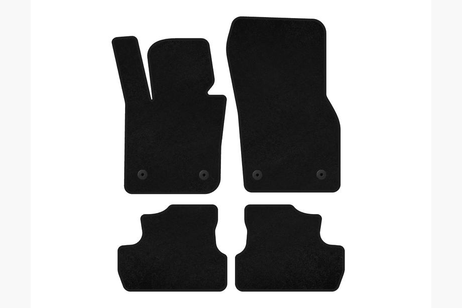 Mini Cooper F55/56/57 2014–2023 Premium textielen mattenset (voor S F56, zwart) Foto 1