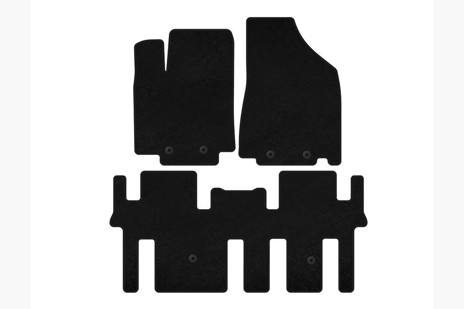 Nissan Pathfinder R52 2012–2021 Premium textielen automatten (2 rijen, zwart) Foto 1