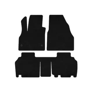 Premium textielmatten (2 rijen, 5-deurs/7-zits, zwart) foto 1