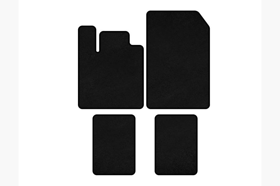 Renault Twingo 2007–2014 Premium textiel automatten (zwart) Image