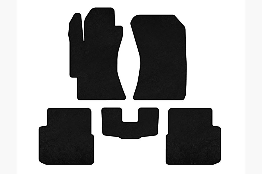 Subaru Impreza 2007–2011 Premium textielen automatten (HB, Zwart) Image