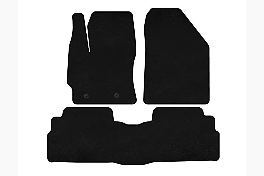 Toyota Verso 2009–2018 Premium stoffen automatten (2 rijen, 7-zits, zwart) Image