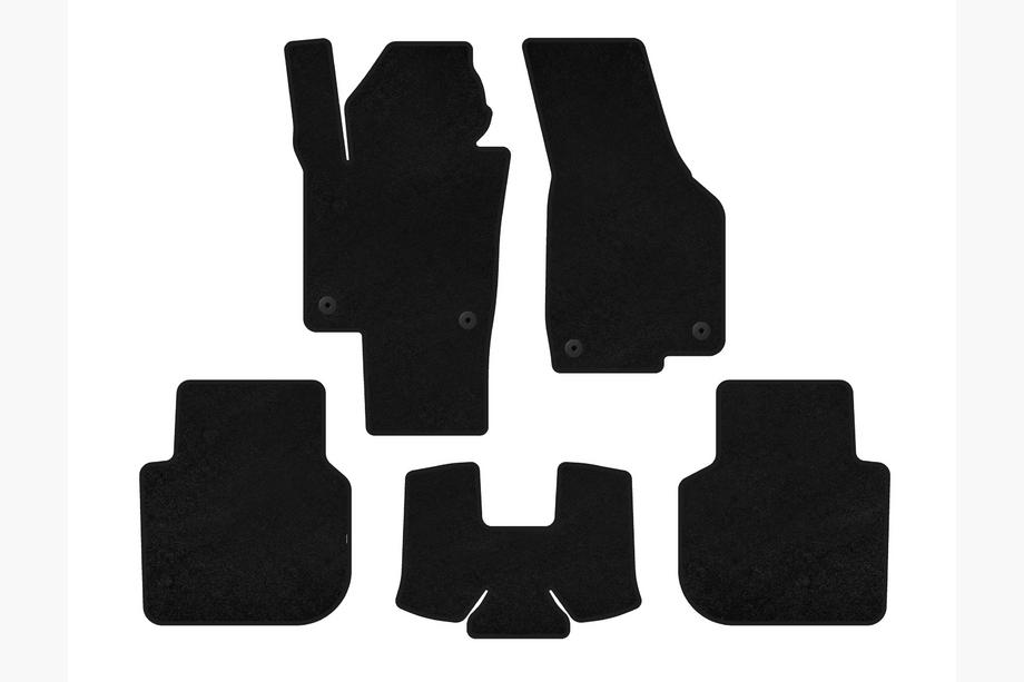 Volkswagen Passat B8 2015–2023 Textiele vloermattenset Premium (2015-2019, SD, Zwart) Image