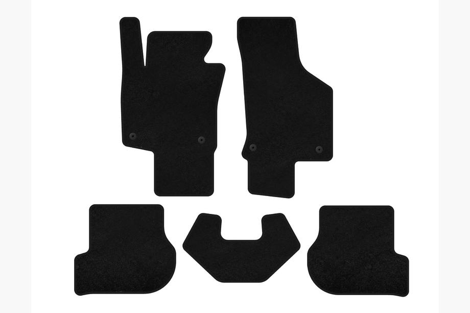 Volkswagen Scirocco 2008–2017 Premium textielen automatten (HB, 3-deurs, zwart) Image