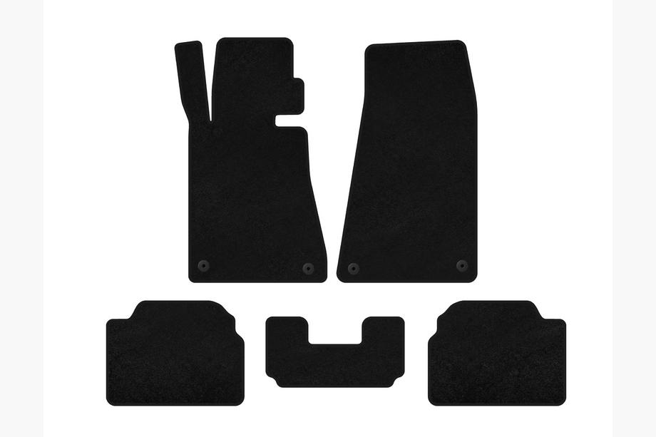 BMW 5 Serie E34 1988–1995 Velours automatten Classic (SD, Zwart) Foto 1