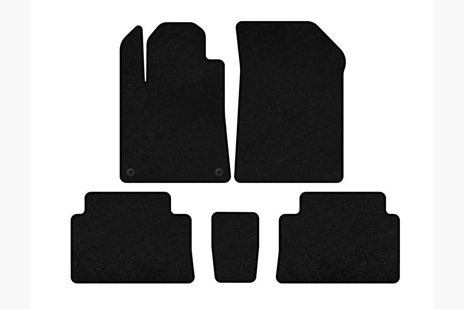 Citroen C-5 2001–2008 Textielmatten Classic (Zwart) Image