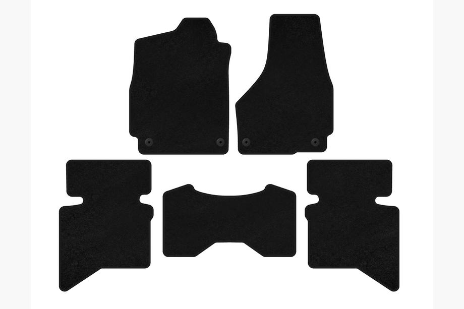 Dodge RAM (DS/DJ/D2) 2009–2024 Stoffen automatten Classic (2009+, 5-zits/4-zits cabine, Zwart) Image